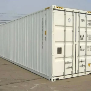 CONTENTOR MARÍTIMO BRANCO DE 40 PÉS - NOVO