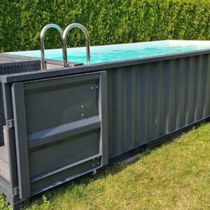 Contentor de piscina de 6,2 mx 2,5 m de natação, esporte e spa