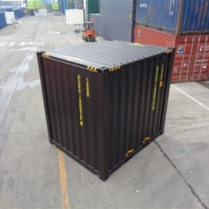 Contentor Marítimo High Cube Preto de 10 pés - Nove